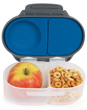 b.box Mini Brotdose für Kinder mit Fächern | Bento Box, 2 Auslaufsichere Fächer | Lunchbox für Gerichte & Snacks | Platz für Ganzes Obst | BPA-frei