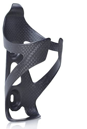ThinkTop Ultra-Light Full Carbon Fiber Bike Water Bottle Cage Holder | Bicycle Drink Water Cup Holder Brackets for Road Bike MTB Cycling, Matte Black