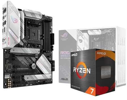 ADMI CPU Motherboard Bundle • AMD Ryzen 7 5700X 8 Core | 16 Thread - 4.6GHz Boost CPU • ASUS ROG Strix B550-A Gaming Motherboard • No RAM