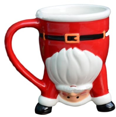 Annewi Weihnachtstassen, Weihnachtsmann-Kaffeetassen mit Griff, Schneemann, Keramik, passende Tassen für Zuhause, Schule, Büro, Tischdekoration, Einweihungsparty (A)