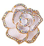 Damen Blume Künstliche Brosche, Stilvoll und Beliebt Pin Damenbekleidung Zubehör für Geburtstag, Party, Jubiläum, ein Hauch von Eleganz für jedes Outfit für Damen und Mädchen