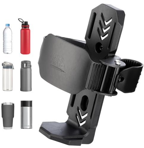 KEMIMOTO Bike Cup Holder, Up to 28 OZ Capacity Water Bottle Holder for Bicycle, Sturdy Screw Mount Drink Holder, Universal Fit for Bottles, Containers, Beverages, Cans, Speaker