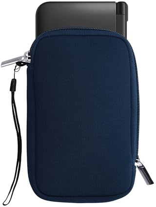 kwmobile Funda Compatible con Consola Nintendo 3DS XL - Estuche de Neopreno con Cremallera - en Azul Marino