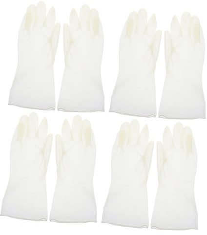 minkissy 4pairs Dishwashing Gloves Kitchen Gloves for Food Preparation Household Cleaning