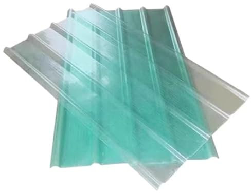 Bitumenwellplatten,Stumme Wellbahn Dachbleche,Dachplatten,UV-Beständige Gewächshausplatten,Regensichere Schuppenplatte,FRP-Tageslichtplatten,Ersatzplatten,2 mm dick, 2/3/4/5/6/7 Stück(2 Pcs,0.9x1.6m/3