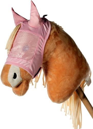 HKM Hobby Horsing flugskyddsmask, rosa, en storlek