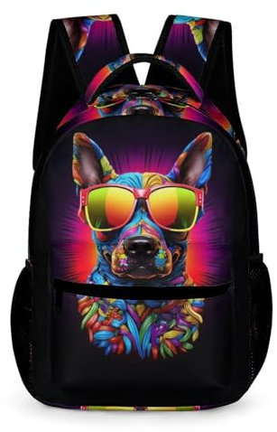 WECECE Boys Kids Dog Backpack Primary School Backpack Preschool Puppy Animal Rucksack School Bag Travel Large Capacity Kindergarten Bookbag For Children Kids 5-10 Years Old