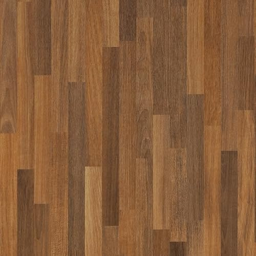Yenhome Papier Adhesif Décoratif Meuble Bois Brun 60x300cm Adhesif Film Vinyle Autocollant Bois Brun pour Table Placard Armoire Papier Peint PVC Autocollant Décoratif Chambre Salon Cuisine Imperméable