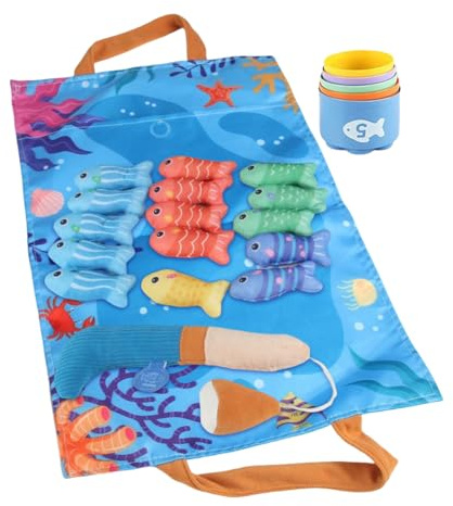 usefulbeauty Juego de ,Juego Educativo con Tejido Tri - Juguete Sensorial Interactivo con Embotamiento para Bañera Piscina | Preescolar Diversión Acuática