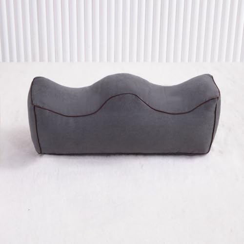 Fansu Almohada Piernas Dormir Boca Arriba, Almohada de Elevación de Piernas Hinchadas Mejora la Circulación Cojín de Soporte para Cama para Lesiones o para Descansar (55 * 17 * 17cm,RM27 Gris Oscuro)