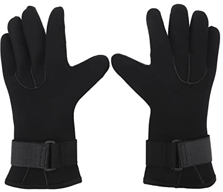 MechKit 2 Stück Tauchhandschuhe, 5 mm, verdickt, warme Neopren-Handschuhe, rutschfest, verschleißfest, wasserdicht, Angelhandschuhe für Männer und Frauen, Outdoor-Wassersport (M)