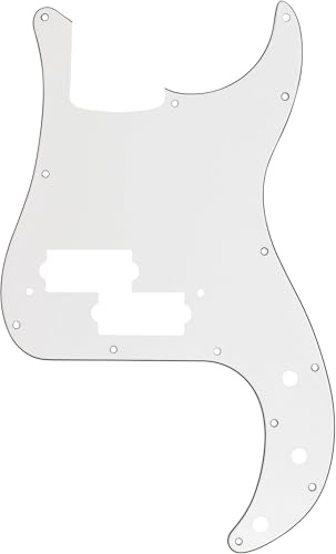 Fender 005-8261-000 Pickguard, Precision Bass, 13 Hole, W/B/W, 3-Ply