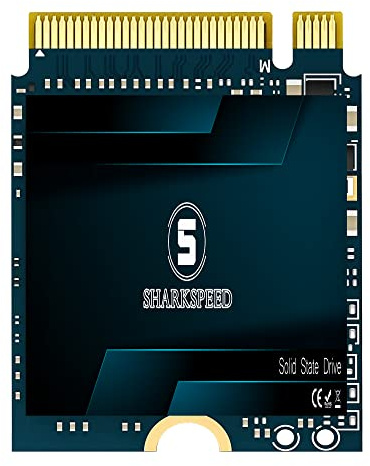 S SHARKSPEED SSD M.2 2230 NVMe 2TB PCIe Gen4.0X4 30mm | Internal Solid State Drive Compatible with Steam Deck, ROG Ally, Microsoft Surface Pro, Mini PCs