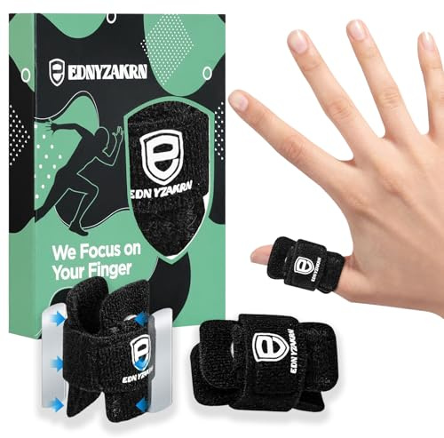EDNYZAKRN Férula Pulgar, 2Pcs, 2 Barras Metálicas | Férula Dedo Gatillo, Manga Dedo
