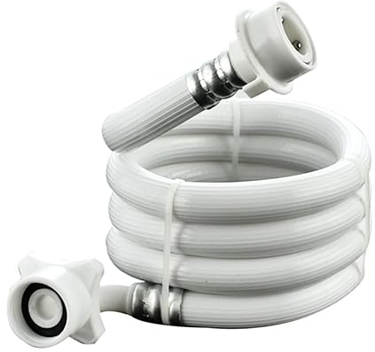 mijob 20CC Universal Flexible Washer Pipe For Washing Machine Water Inlet Hose White Long Washer Pipe Length 4m/5m/1m/1.5m/for 3m/2(1m)