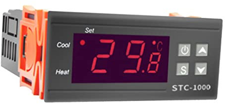Happyyami Digitaler Temperaturregler Thermostat Für Aquarien Und Inkubatoren Präziser Temperaturcontroller Für Fischbecken Und Aquarienheizung