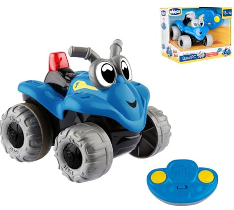 Chicco Quad Radiocomando, Veicolo Radiocomandato a Forma di Quad, Si Muove in 2 Direzioni, Con Telecomando Ergonomico a Infrarossi, 18 mesi - 4 anni