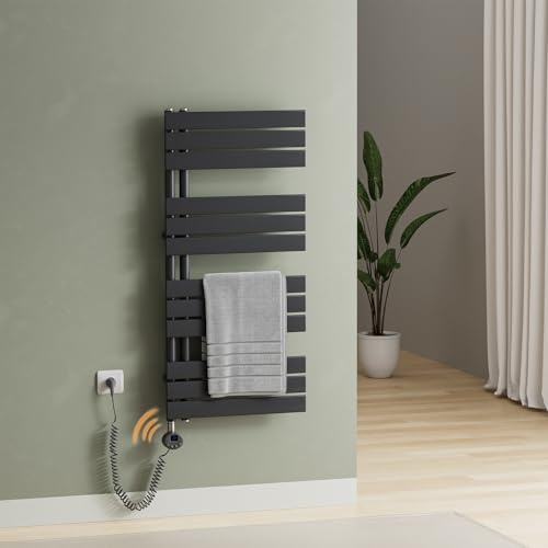 S'AFIELINA Smart WiFi Badheizkörper Elektrisch 1041×500 mm Anthrazit 600W