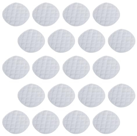 Coppette Assorbilatte Lavabili 20 Pezzi in Cotone Bianco | Uso Dopo Parto, Protezione Riutilizzabile, Confezione da 20, per Mamme in Allattamento