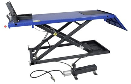 DeTec. Pont élévateur pour moto 675 kg - Pont à ciseaux - Hauteur de levage maximale : 825 mm