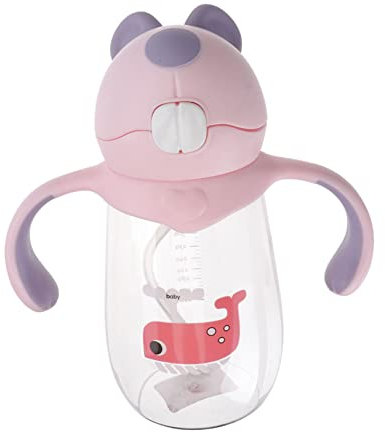 SWOOMEY 1stück Sippy Cup Mit Strohhalm Tragbarer Trinkbecher Mit Gewichtsball Und Griff Sicheres Design Auslaufsicher Und Einfach Zu Handhaben