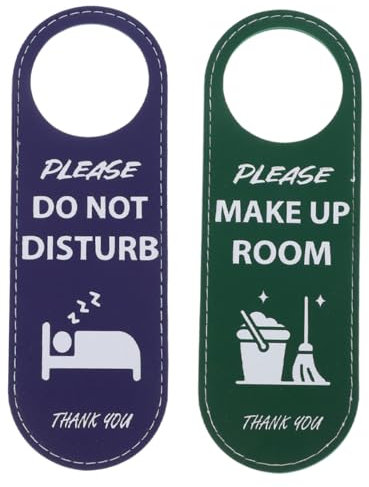 SOLUSTRE 2stücke Türschild Doppelseitig Mit Aufschrift Bitte Zimmer Aufräumen Für Hotelzimmer Schlafzimmer Bürotürschild Praktisches Türschild