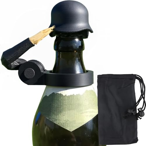 Soldier Salute Bierflaschenhelm, Wiederverwendbar Beer Bottle Helmet, Staubdichte Lustiger Dekorative Kappen, Bierflaschenverschlüsse für Grillparty, Bar, Veteranen, aktive Soldaten-Liebhaber