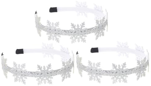 BAZEITFLOW 3 piezas Diadema Navidad Accesorios Resistente Multiusos para Fiesta y Disfraz Adorno Cabeza Encantador para Familiar