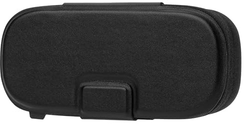 Geekria Étui de transport pour écouteurs, fermeture magnétique pour écouteurs filaires, écouteurs, câbles de charge, cartes mémoire, clés USB, sac de voyage portable à coque rigide (noir)