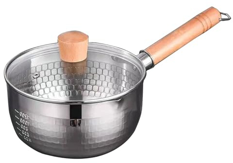 Petit pot à lait bouilli pour bébé - Cuiseur vapeur à induction - Facile à utiliser et à nettoyer - Petit pichet à lait japonais traditionnel en acier inoxydable