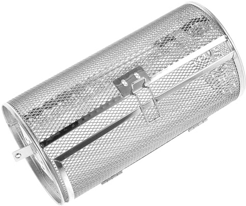 Hohopeti Panier Rôtissoire Acier Inoxydable Rotation Uniforme pour Four et Friteuse Air Cage Rotative Polyvalente pour Cuisson Noix Viandes et Légumes