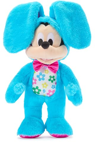 Disney Store Official Mickey Mouse Easter Medium Soft Toy 31cm Plush Bunny Outfit Cuddly Toy