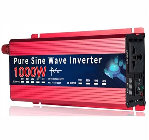 Power Inverter Convertitore Automatico Portatile 12v/24v A 110v/220v Inverter A Onda Sinusoidale Pura 12v 220v 1000W 1600W Convertitore Portatile CC A CA(1600W 24V 50Hz)