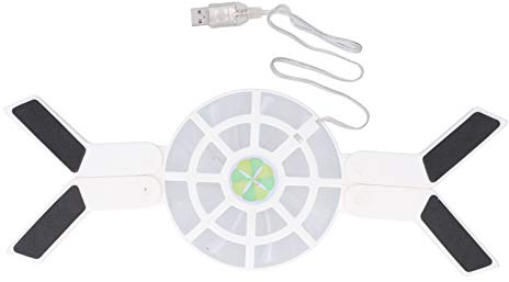 Topiky Almohadilla Enfriadora para Computadora Portátil, Soporte de Enfriamiento Plegable para Computadora Portátil con Ventilador Luminoso, Enfriador de USB 500-2500 RPM, Almohadilla de Disipación