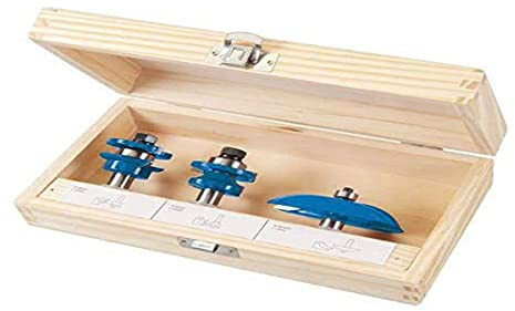 Silverline Tools 793749 - Juego de fresas TCT 1/2' para puertas, 3 pzas (1/2')