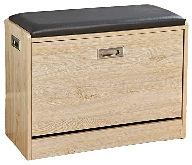Easylife Deluxe Shoe Ottoman Bench, 3 Shelves. Shoe Rack, H49cm x W65cm x D30cm - Fully Guaranteed