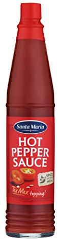 Santa Maria, Salsa al Peperoncino Piccante, 85 mL | Per piatti messicani e non, per condire verdure, uova, carne e arricchire ricette