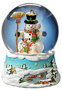 The San Francisco Spieluhr Gary Patterson Happy Holidays Schneemann Schneekugel