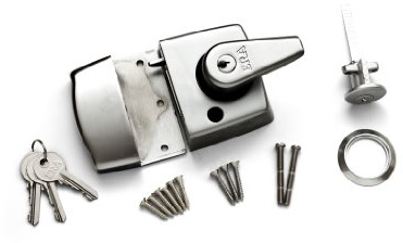 ERA 193-35-1 60mm High Security Nightlatch with Satin Chrome Body