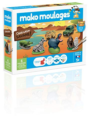 Dujardin - 39010 - Kit De Loisirs Créatifs - Mako Moulages Savane - 6 Moules