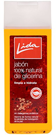 Lida - Jabón 100% natural de glicerina - Elaboración tradicional, 600 ml