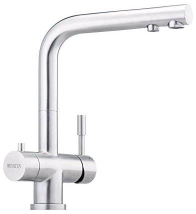 Rubinetto di design Franke a 3 vie, in acciaio inox massiccio, adatto per filtro acqua AMWAY eSpring, rubinetto da cucina, rubinetto per lavello, miscelatore a tre vie per impianti ad osmosi