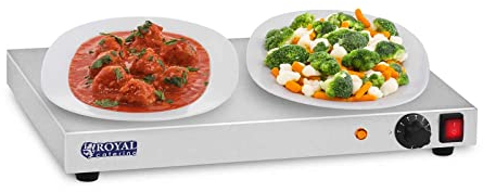 Royal Catering - Warmhalteplate Heizplatte Speisenwärmer (250 W, Edelstahl, Breite 50 cm)