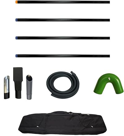 GutterSucker 4 Pole Set for Gutter Cleaning Machines (Reach 6m / 20ft)