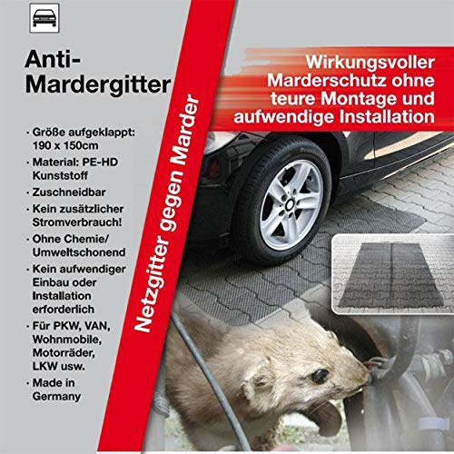 KDS/IWH 2 Anti Marder Gitter Mardergitter Matte 190x150cm Marderschutz Marderabwehr Mardermatte Neu