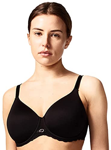 Chantelle PARISIAN ALLURE, Bedeckender Spacer-BH, Damen Unterwäsche, 80B, Schwarz