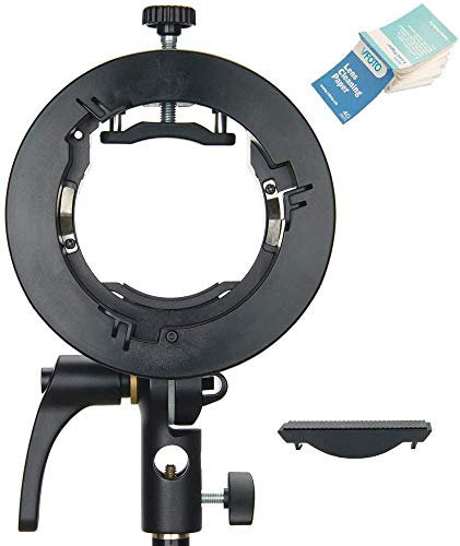 Godox S2 Support de flash Monture Bowens pour AD200Pro, AD400Pro, AD200, V860II, TT685, TT350, Snoot, Softbox, Réflecteur, Diffuseur