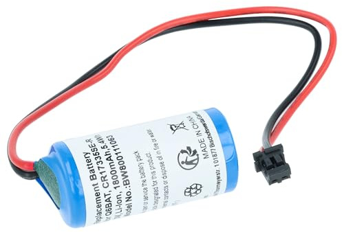 vhbw batteria sostituisce Sanyo GT15-Bat, ER2/3A, CR17335SE-R per controlli industriali (1800mAh, 3V, Li-Ion)