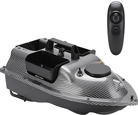 Ferngesteuertes Fischköderboot, Drahtloses Angeln, Nisten, Nachtlicht, Köderboot mit 3 Silos, 500 M Langstrecken Angelhaken Köder Trawler Stützkreuzfahrt mit Fester Geschwindigkeit