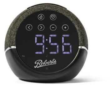 Roberts Zen Analogue Alarm Clock Radio – Black